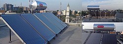 750 LPD Solar Water Header at Inland Builders, Tanisandra, Bangalore